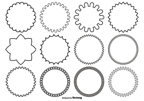 Assorted Circle Vector Shapes