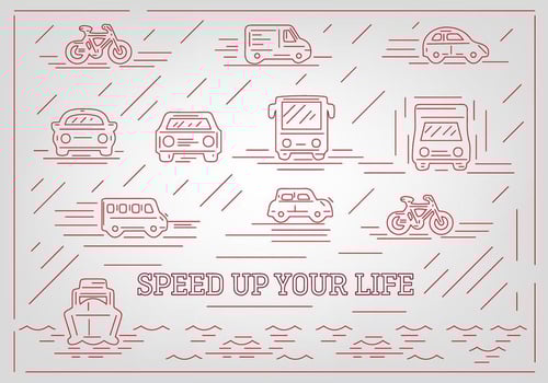 Free Abstract Vehicle Vector Icons