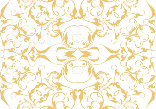 Orange Floral Seamless Pattern Background vector