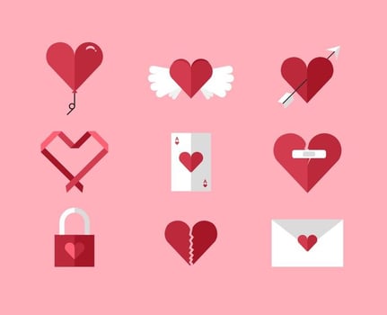 Vector Hearts
