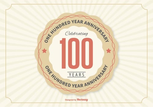 100 Year Anniversary Illustration vector