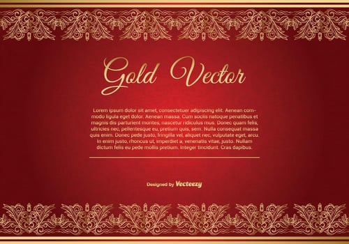 Gold and Red Elegant Background Illustration vector