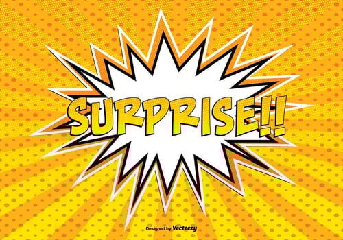 Comic Style Surprise llustration vector