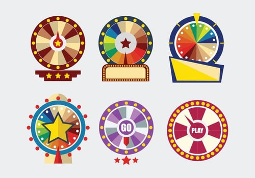 Spinning Wheel Template Vector