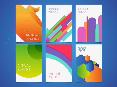 Annual Report Templates Vector
