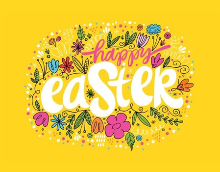Hand Drawn Happy Easter Vector