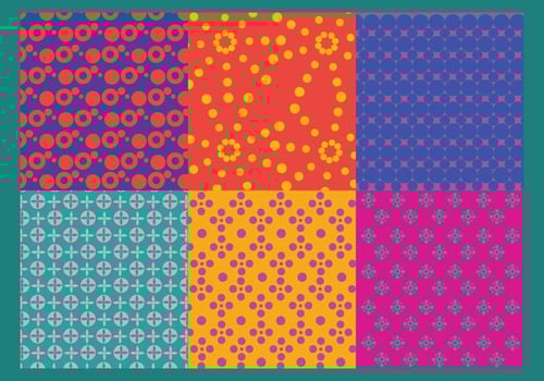 Colorful Dot Pattern Vectors