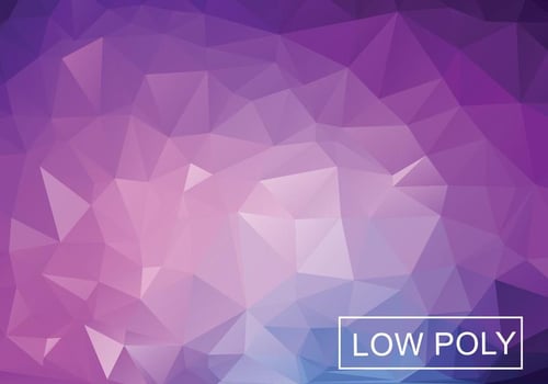 Purple Geometric Low Poly Style Illustration Vector