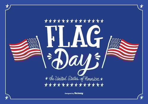 June Flag Day Vector Illustration