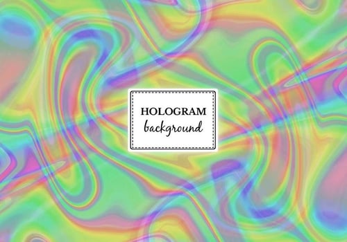 Vector Green Marble Hologram Background