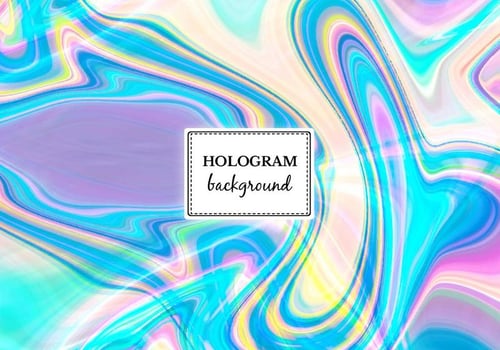 Vector Bright Marble Hologram Background
