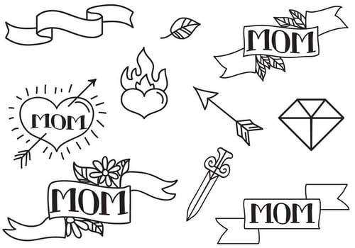 Free Mom Tattoos Vectors