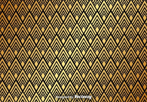 Golden Abstract Pattern Vector Background
