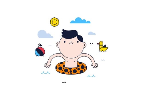 Free Swimming Vector