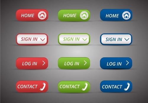 Free Web Buttons Set 14 Vector