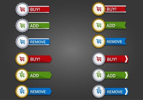 Free Web Buttons Set 16 Vector