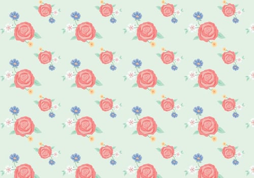 Vintage Flowers Pattern vector