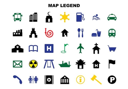 Free Map Legend Vector