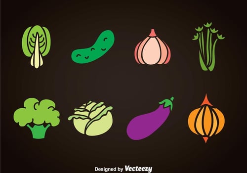 Vegetables Vector Sets