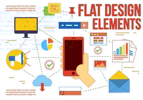 Free Flat Design Vector Elements and icons