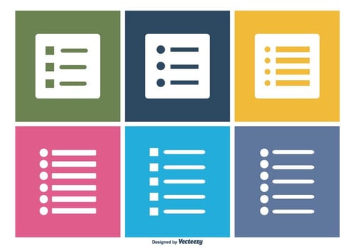Bullet Point Icon Set vector
