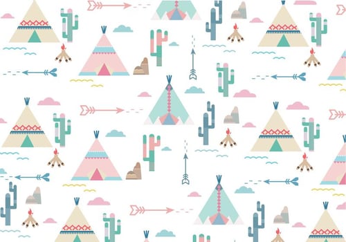 Teepee Pattern vector
