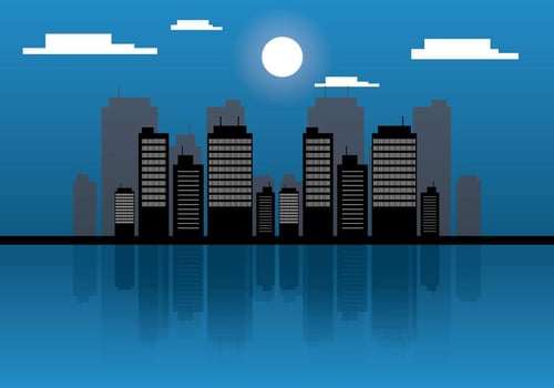 Free Water Front Vector Illustration