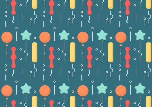 Free Balloons Pattern 9 vector