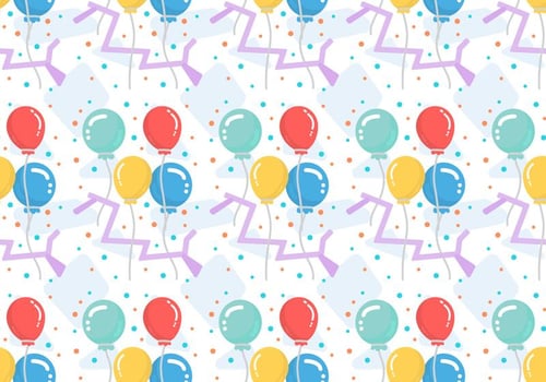 Free Balloons Pattern 5 vector