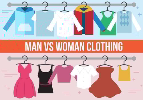 Man VS. Woman Vector Clothing