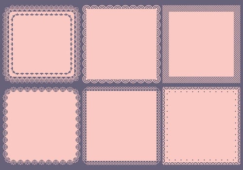 Vintage Square Frames vector