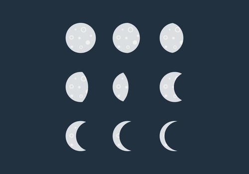 Free Moon Phase Vectors
