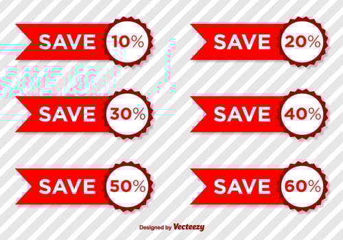 Product Discount Vector Tags