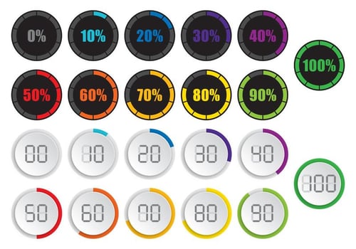 Circle Pre Loaders vector