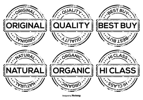 Promotional Vector Grunge Badges