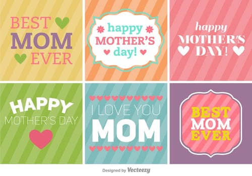 Happy Mother's Day BannersBackgrounds vector