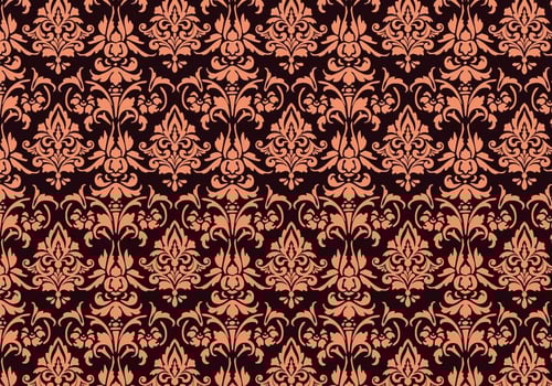 Floral Damask Pattern vector