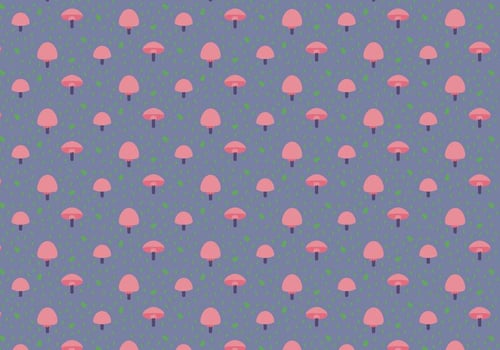 Mushrooms Vector Pattern
