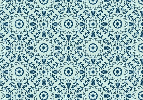 Floral Tiling Pattern vector