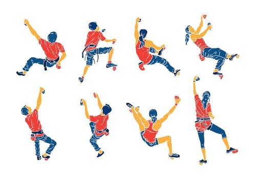 Climbing Wall Vector