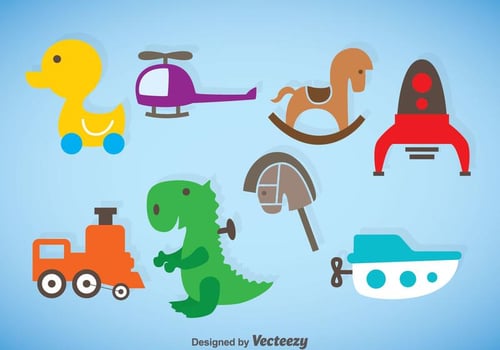 Kids Stuff Vector Set
