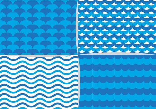 Blue Water Element Pattern vector