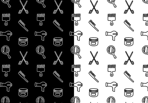 Free Hair Pattern Vector