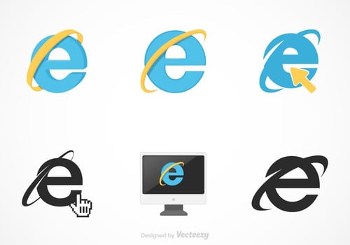 Free Vector Internet Explorer Set