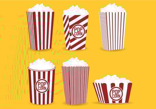 Popcorn Box Vector