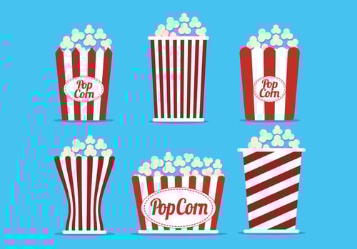 Popcorn Box Vector