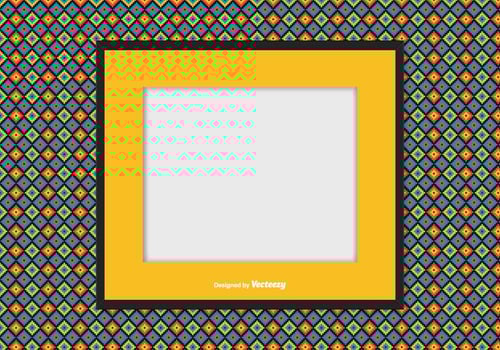 Picture frame on Colorful Background vector