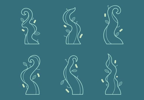 Free Beanstalk Vector Graphic 1