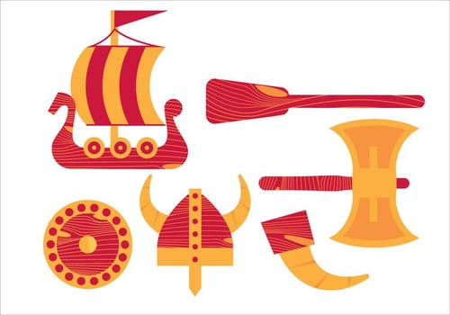 Vector Viking Ship