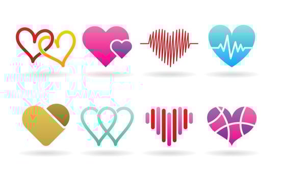 Heart Logos vector